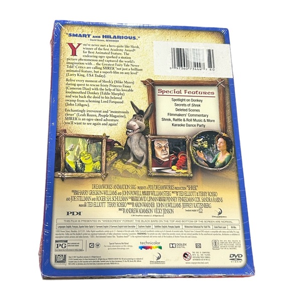 Shrek In Widescreen Movie DVD Set - Picture 2 of 2